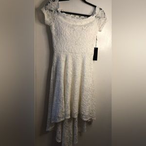 NWT City Triangles White High-Low Dress Sz 3